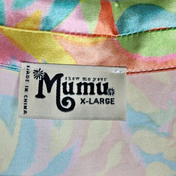 Show me your Mumu Women’s Size XL Twiggy Tulips Slumber Pajama set - Picture 11 of 11